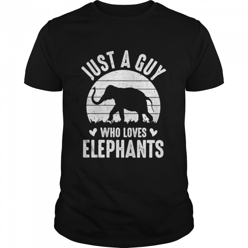 Just a guy who loves elephants shirt Classic Men's T-shirt