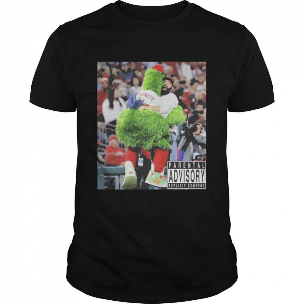 Kyle Schwarber Hug Phillie Phanatic Mascot shirt Classic Men's T-shirt