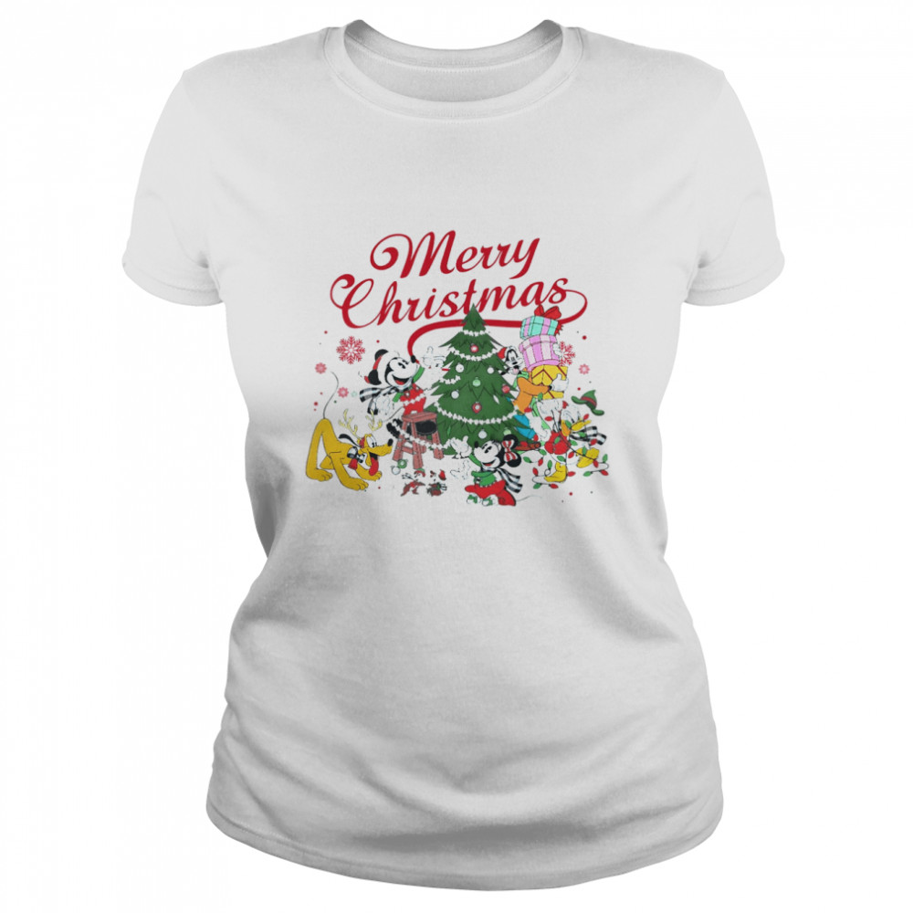 Mickey Mouse and Friends Christmas shirt Classic Women's T-shirt