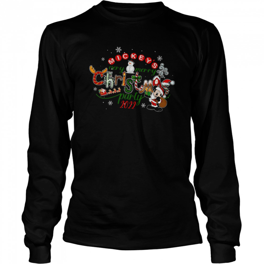 Mickey’s Very Merry Christmas Party 2022 shirt Long Sleeved T-shirt