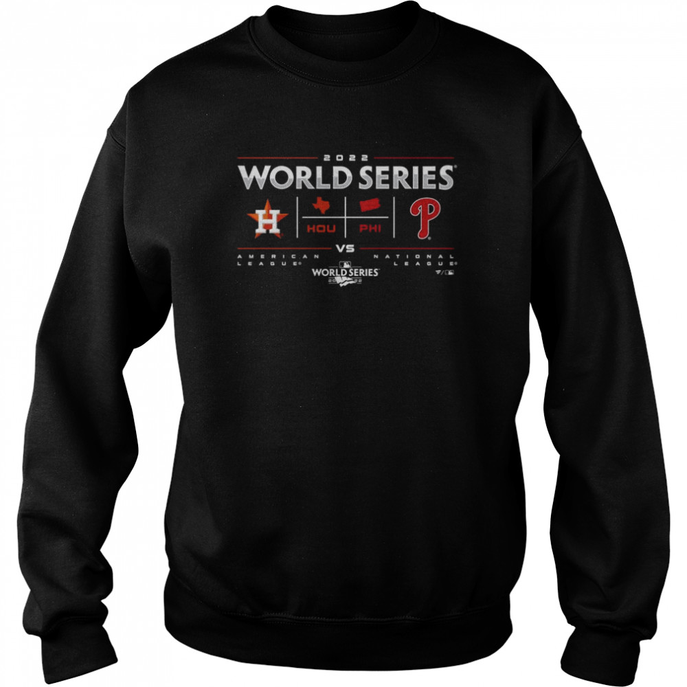MLB Houston Astros vs. Philadelphia Phillies 2022 World Series Change Up Matchup  Unisex Sweatshirt