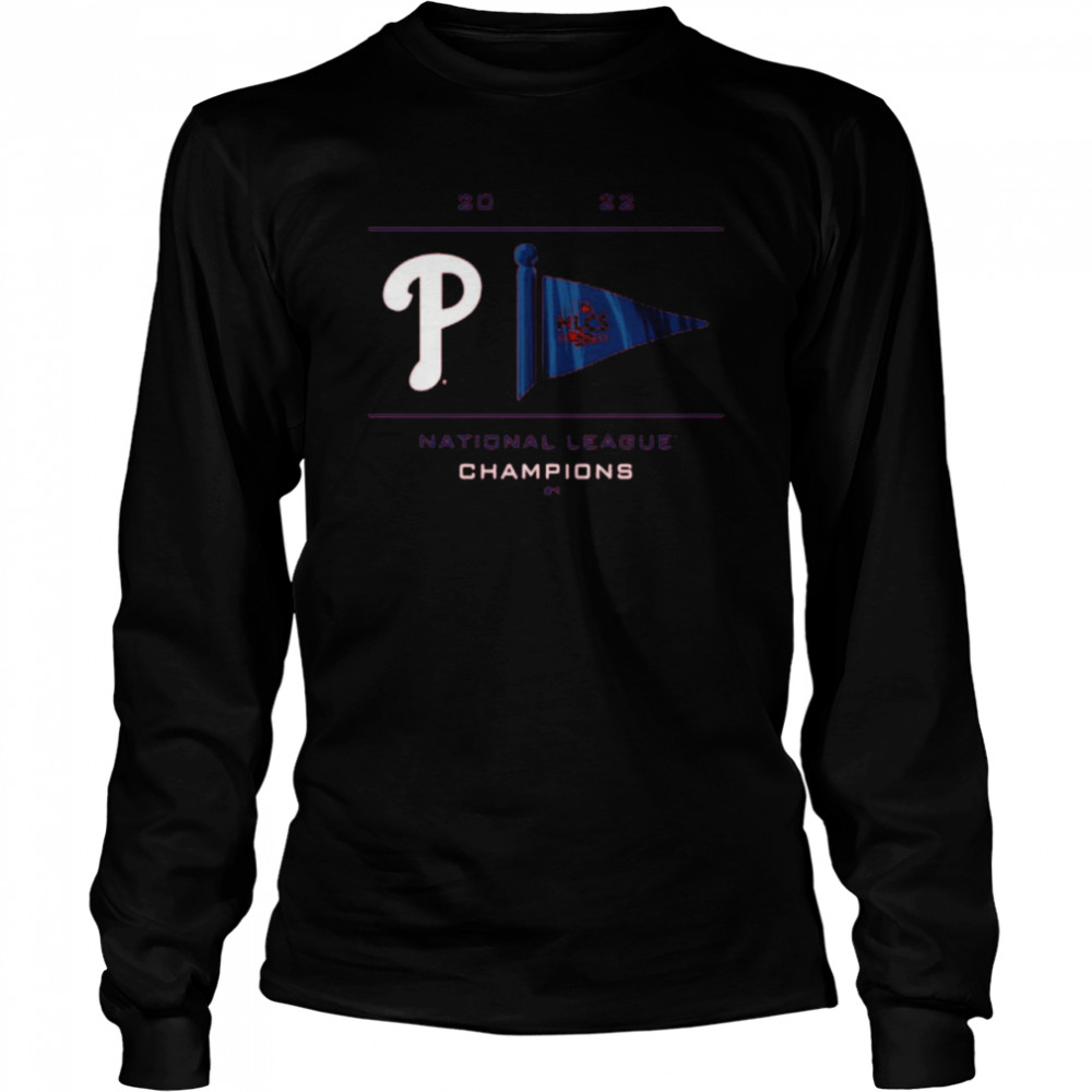 MLB Philadelphia Phillies 2022 National League Champions Pennant  Long Sleeved T-shirt