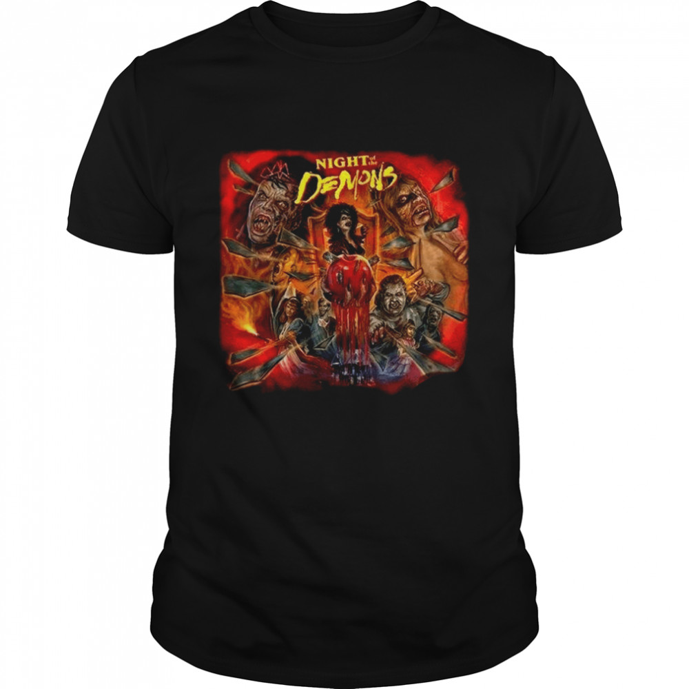 Night Of The Demons Horror Poster shirt Classic Men's T-shirt