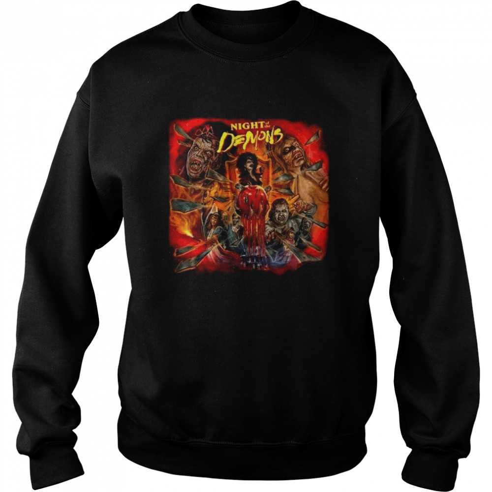 Night Of The Demons Horror Poster shirt Unisex Sweatshirt