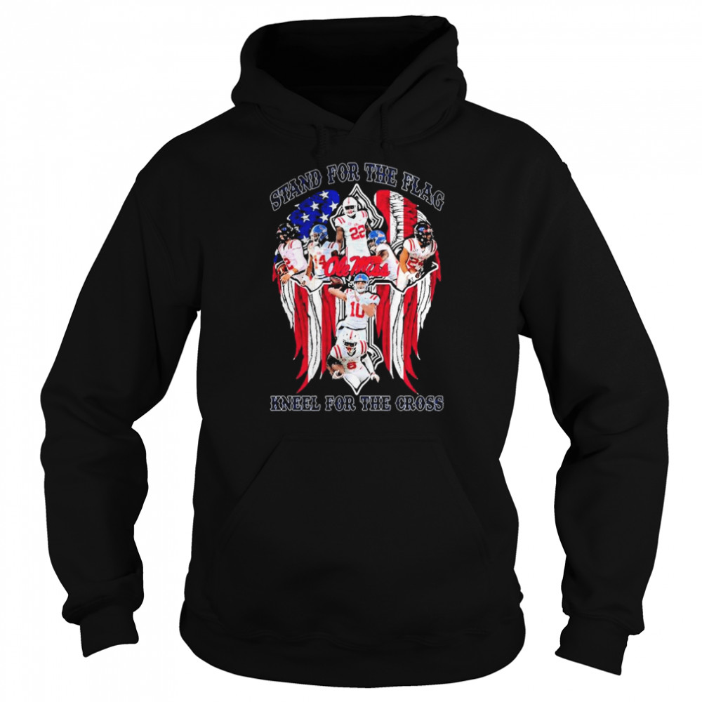 Ole Miss Rebels Stand For The Flag Kneel For The Cross  Unisex Hoodie