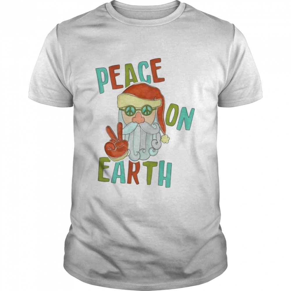 Peace Santa Christmas  Classic Men's T-shirt