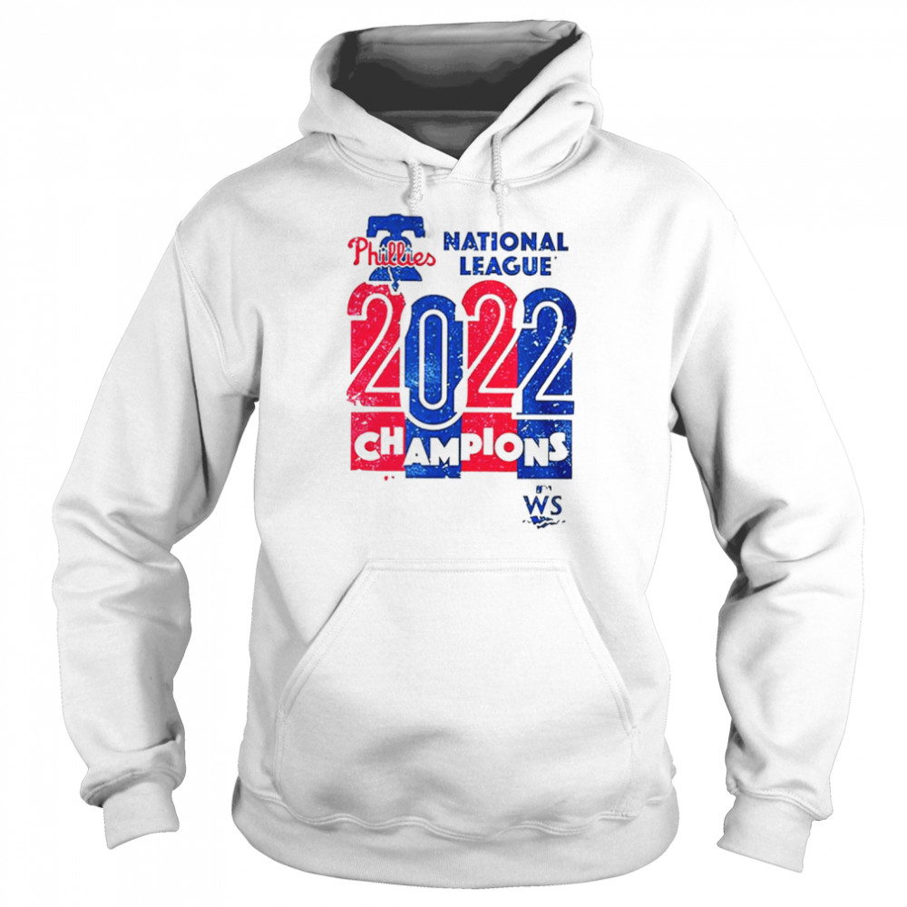 philadelphia phillies 2022 national league champions shirt unisex hoodie