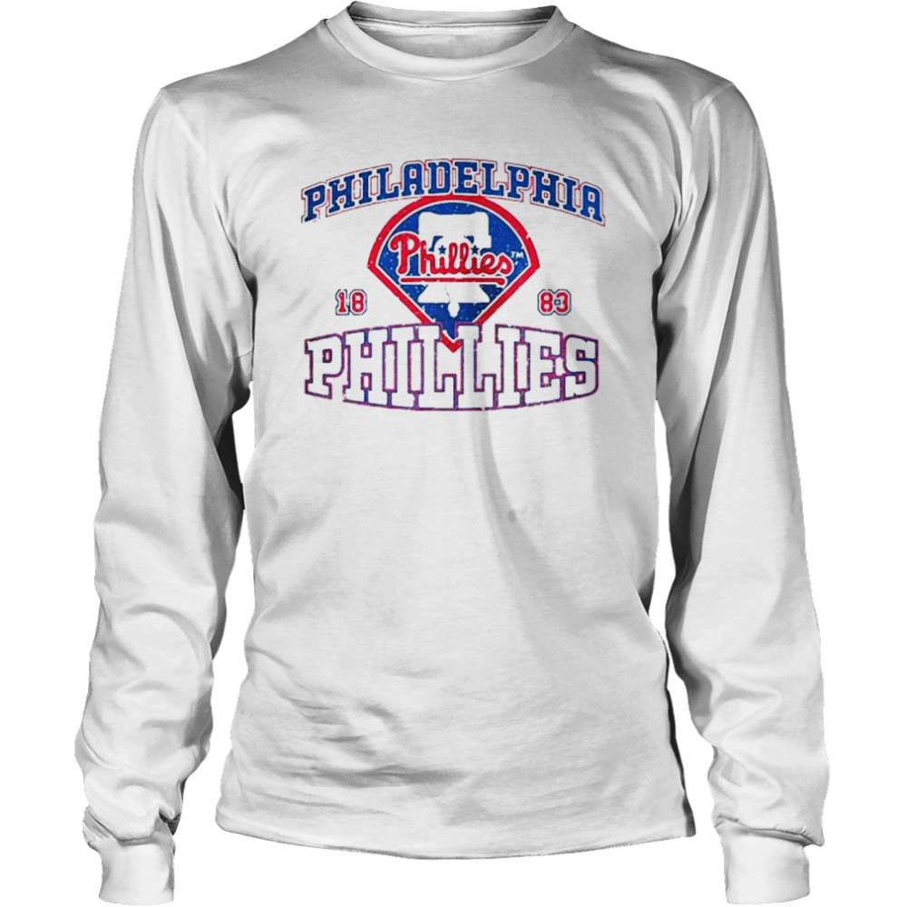 philadelphia phillies baseball 1883 champions 2022 vintage long sleeved t shirt