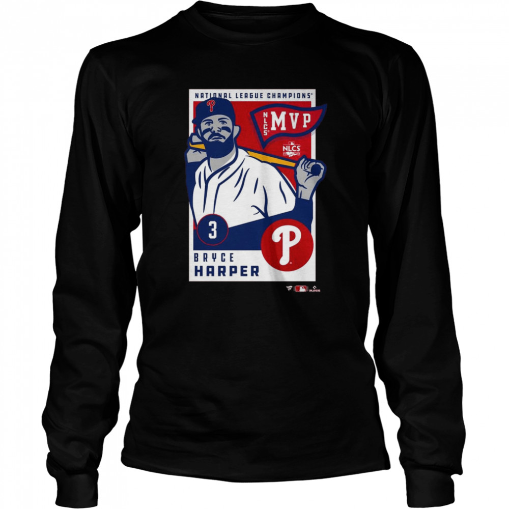Philadelphia Phillies Bryce Harper 2022 National League Champions MVP shirt Long Sleeved T-shirt
