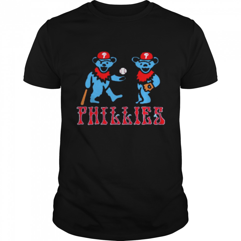 Philadelphia Phillies Grateful Bear Champions 2022  Classic Men's T-shirt
