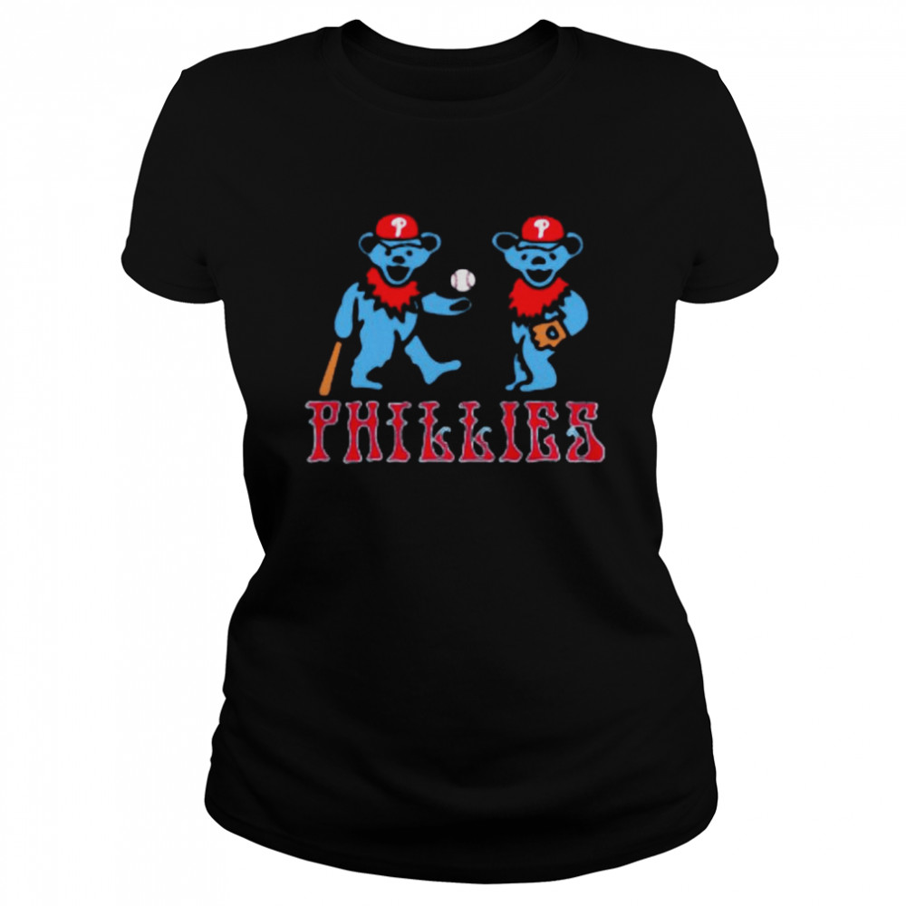 Philadelphia Phillies Grateful Bear Champions 2022  Classic Women's T-shirt