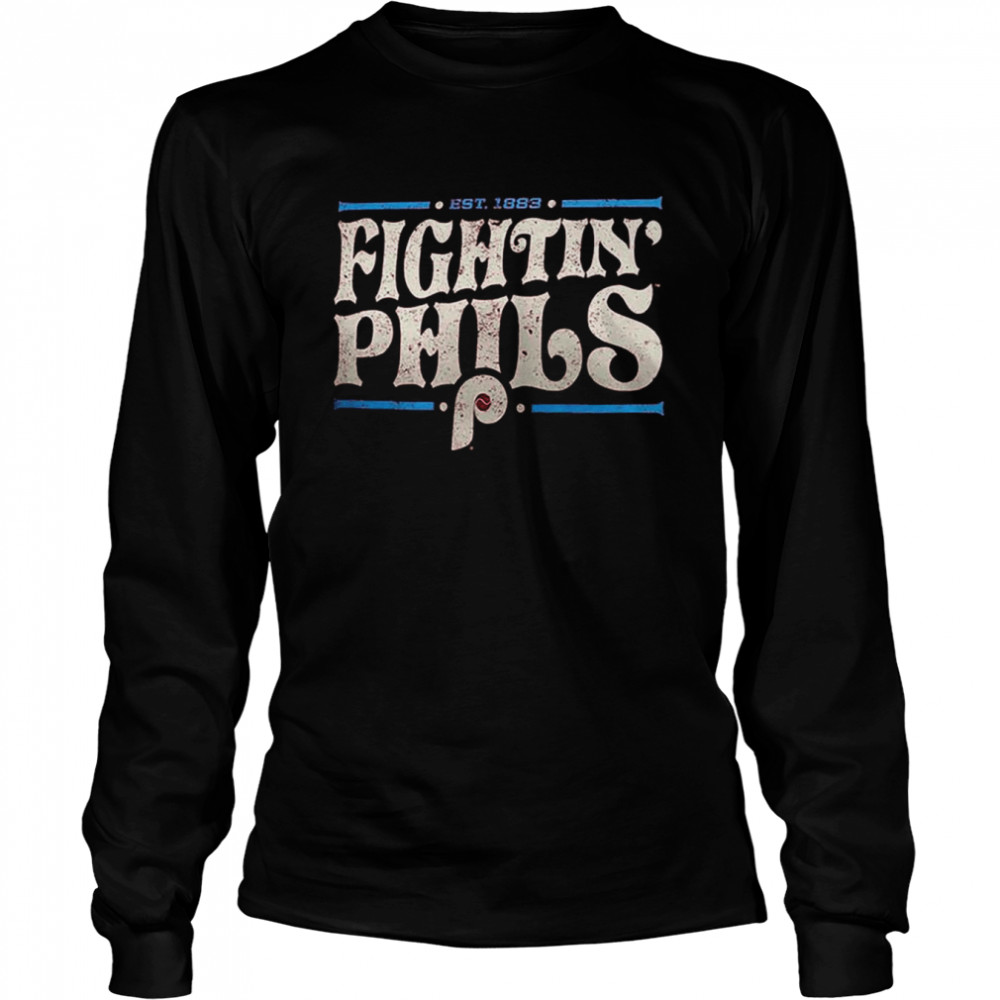 Philadelphia Phillies Maroon Fightin Phils shirt Long Sleeved T-shirt