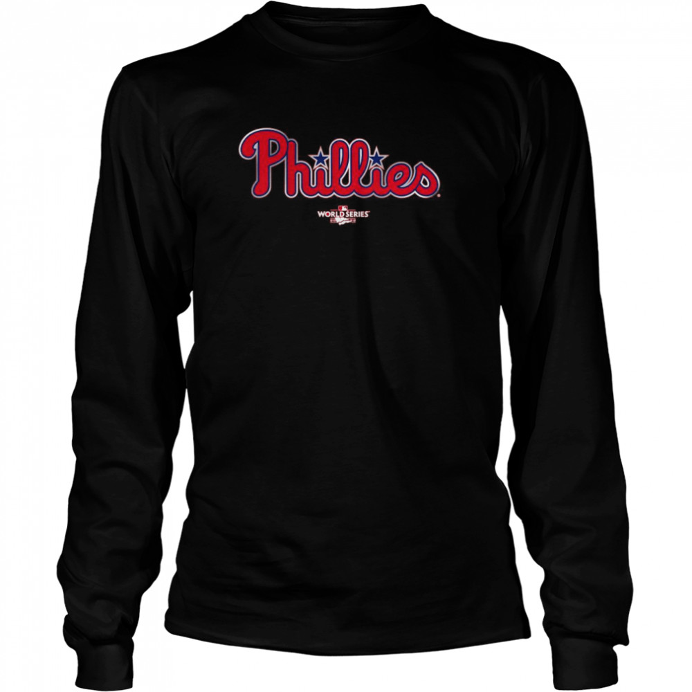 Philadelphia Phillies Nike Youth 2022 World Series Name & Number T- Long Sleeved T-shirt