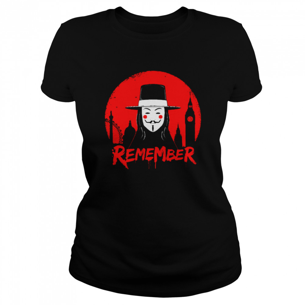 Remember The 5th Of November Guy Fawkes shirt Classic Women's T-shirt
