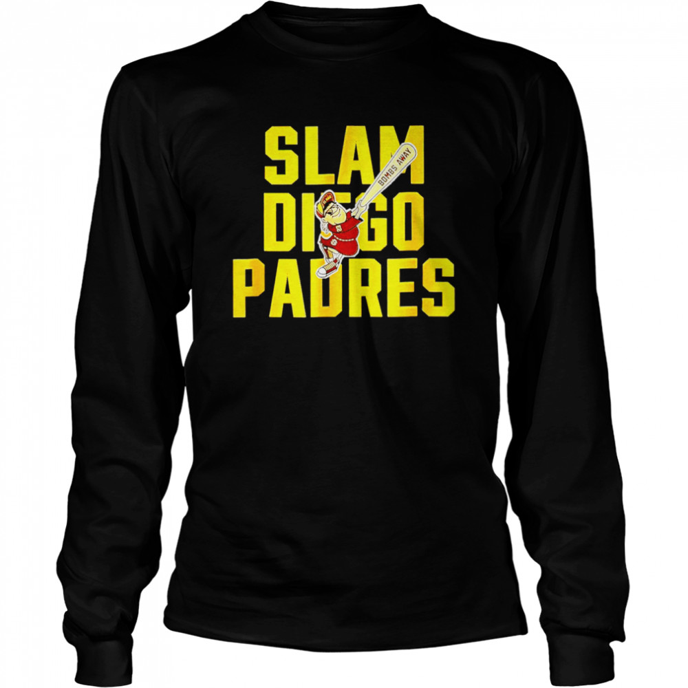 Slam San Diego Padres Bombs Away shirt Long Sleeved T-shirt