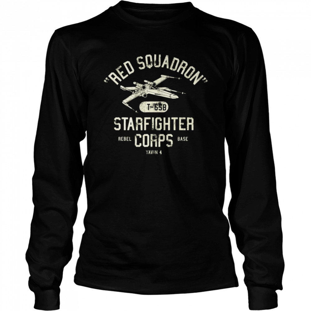 Stars Wing Red Squadron Starfighter shirt Long Sleeved T-shirt