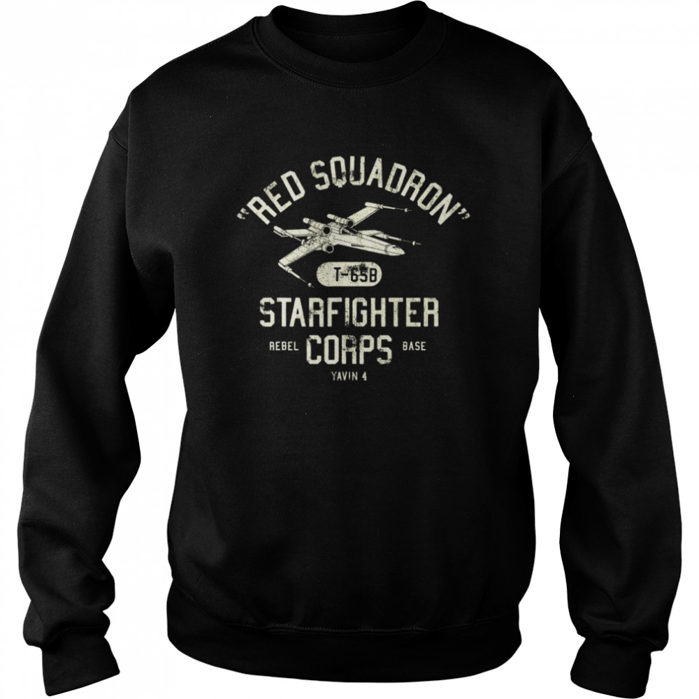 Stars Wing Red Squadron Starfighter shirt Unisex Sweatshirt