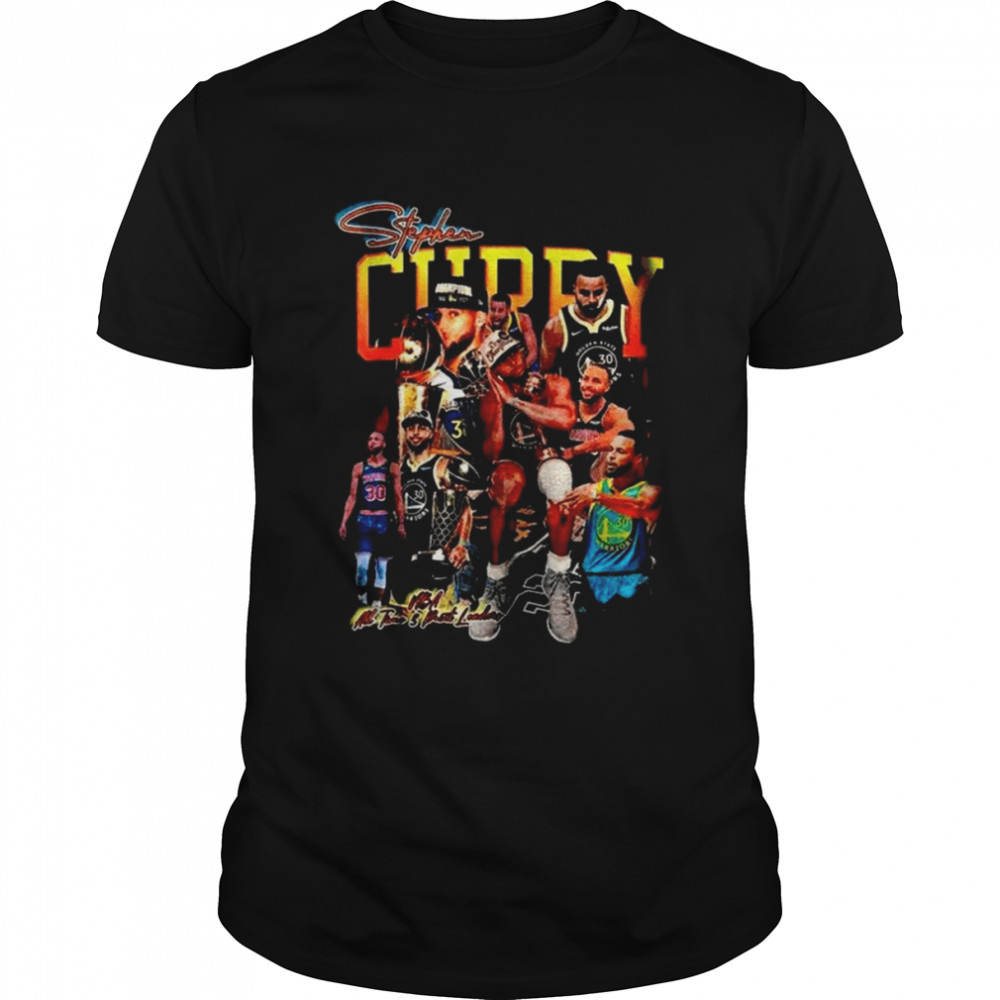 Stephen Curry Vintage 90s Bootleg Warrior Finals MVP Champions Basketball  Classic Men's T-shirt