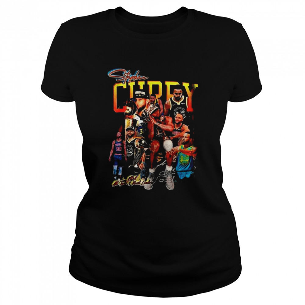 Stephen Curry Vintage 90s Bootleg Warrior Finals MVP Champions Basketball  Classic Women's T-shirt