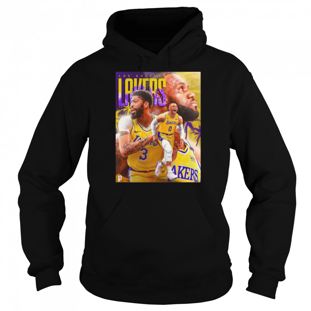 Team Lakers Basket Anthony Davis shirt Unisex Hoodie