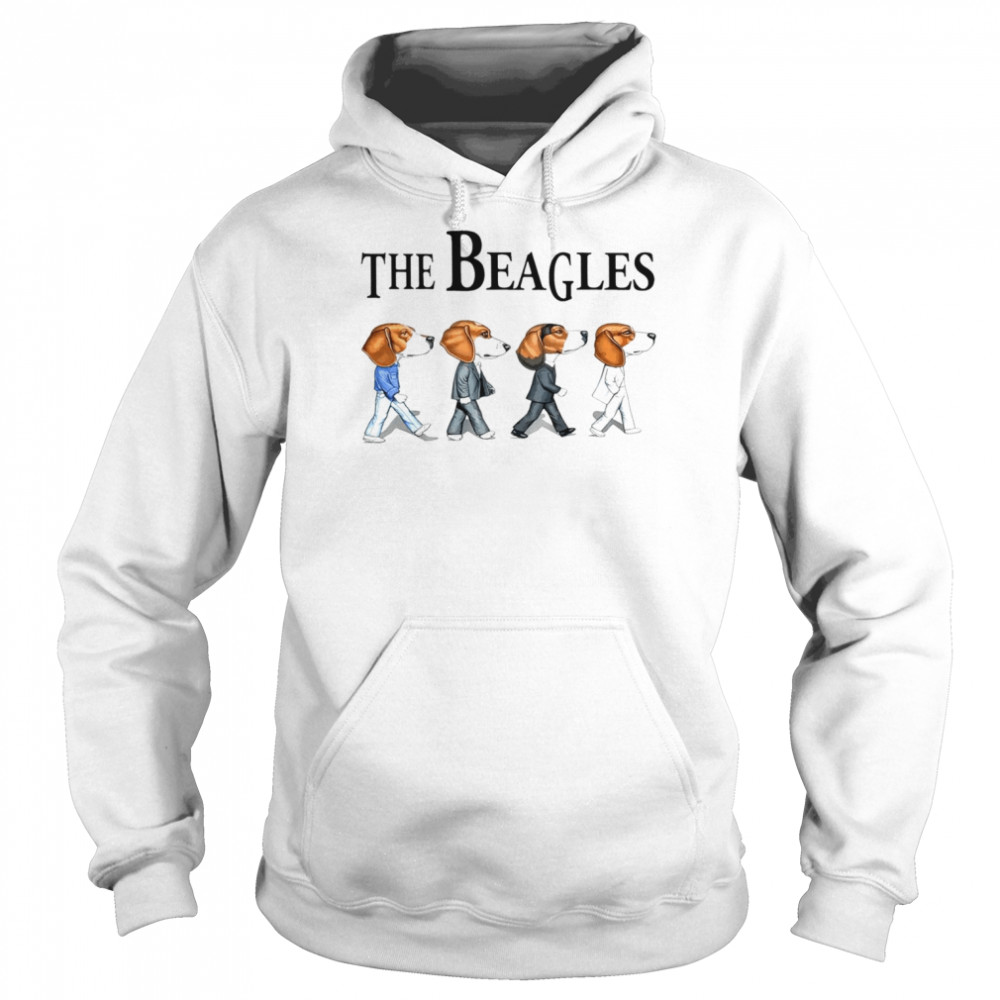 the beagles dogs abbey road shirt unisex hoodie