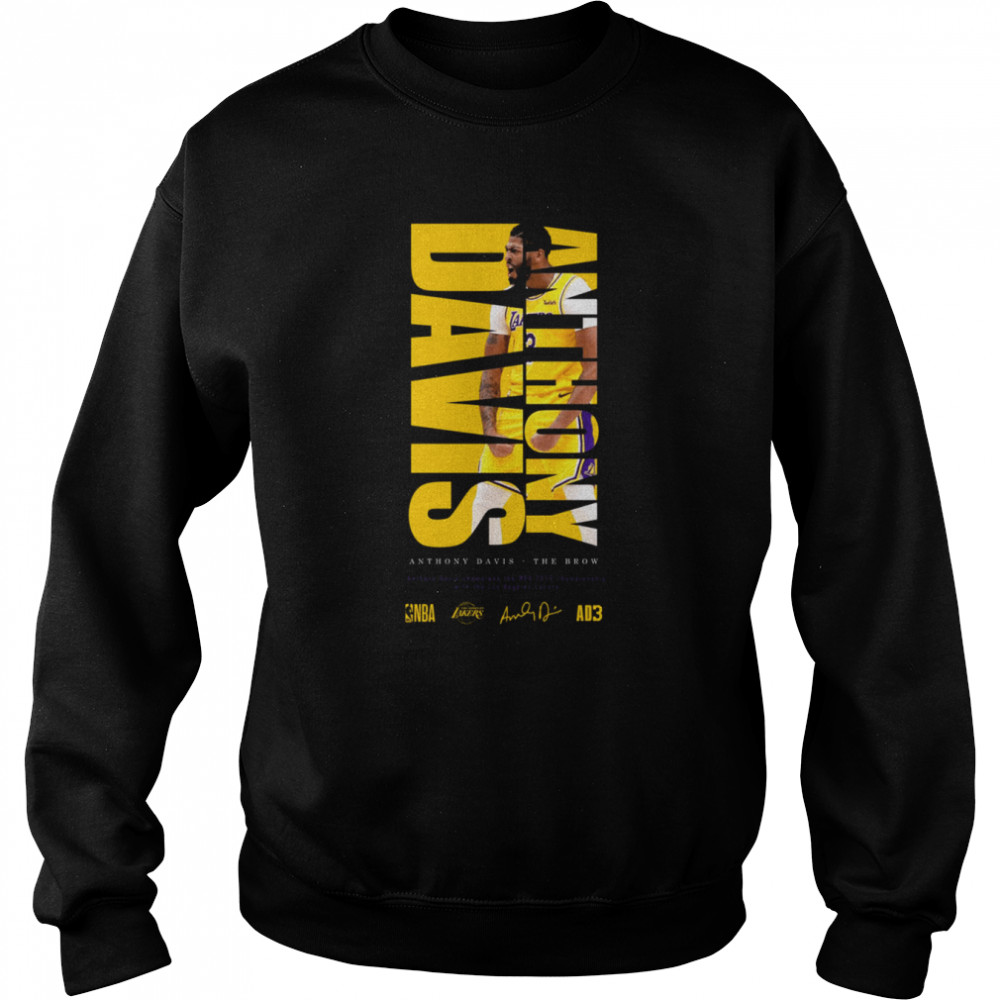The Brow Anthony Davis Number 3 Basketball shirt Unisex Sweatshirt