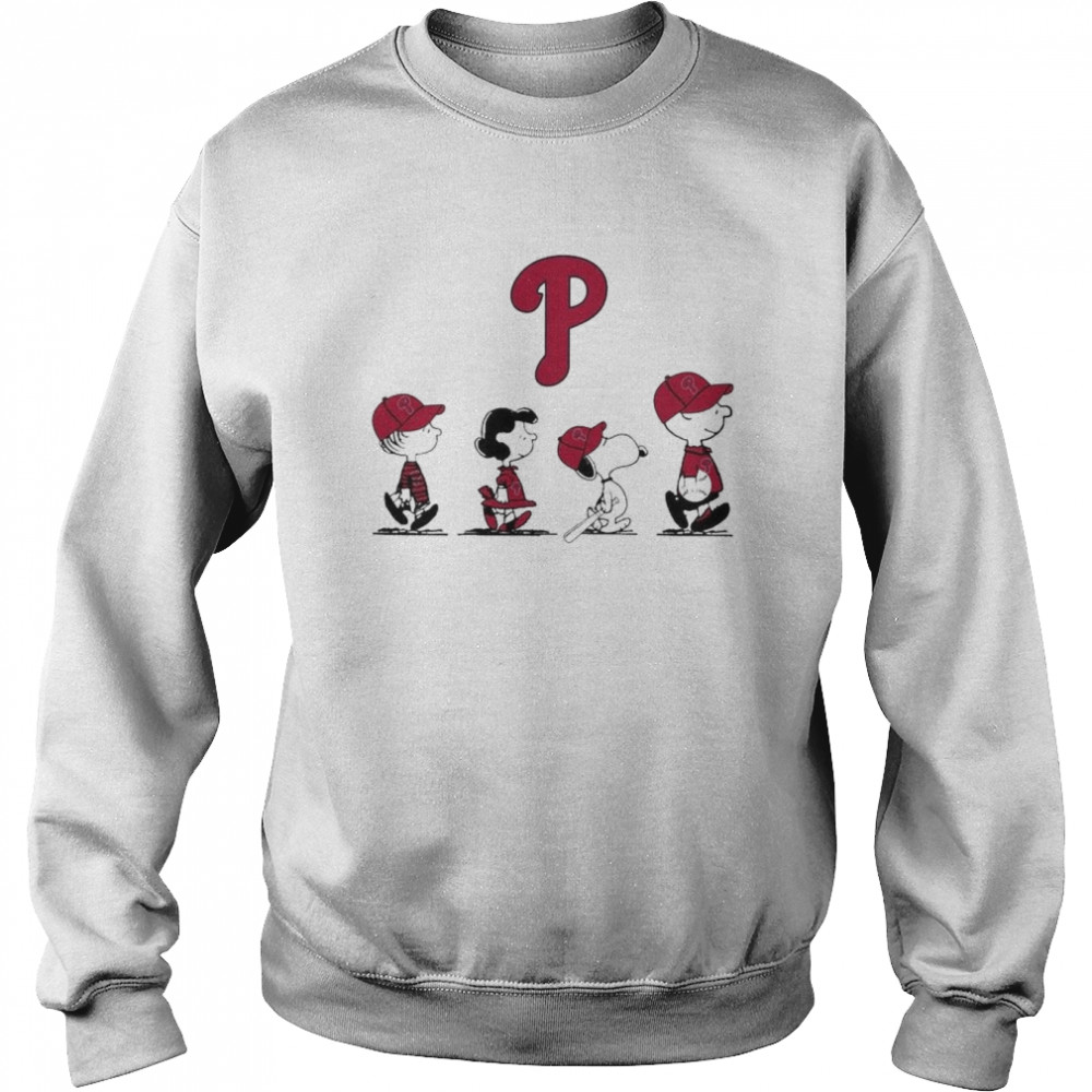 The Peanuts characters Philadelphia Phillies 2022 abbey road shirt Unisex Sweatshirt