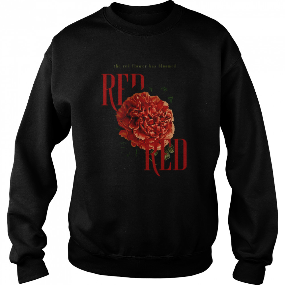 the red flower universe rosery shirt unisex sweatshirt