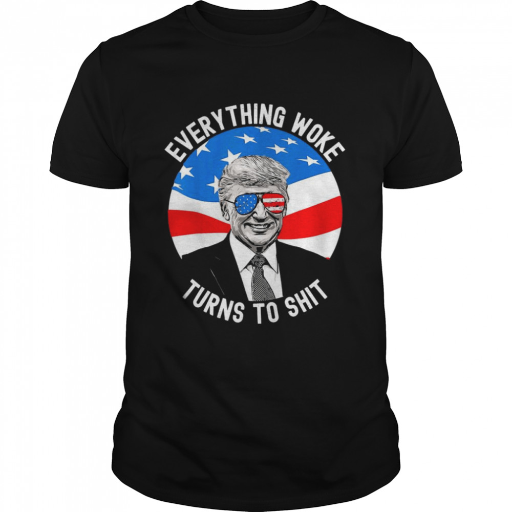 Trump Everything Woke Quotes Vote Trump 2024 Re Election Tee  Classic Men's T-shirt