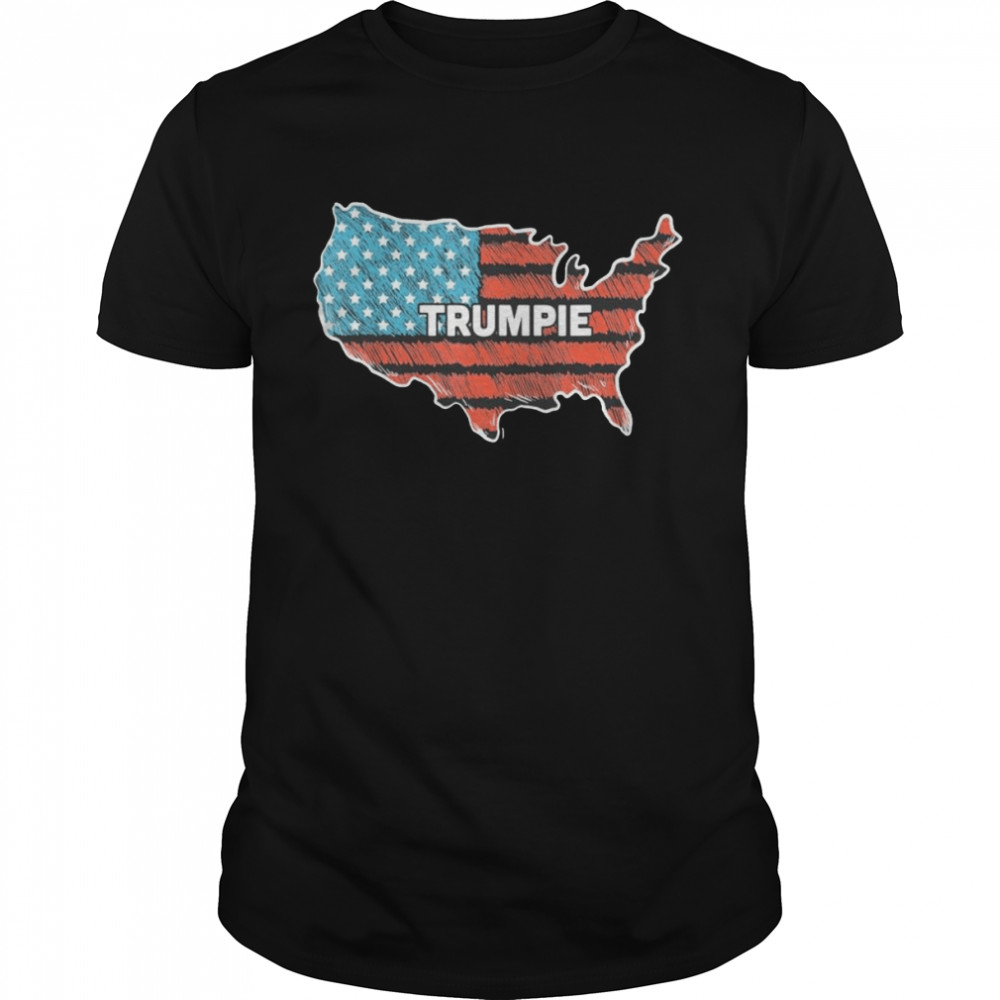 Trumpie Anti Biden Sucks Democrat Distressed American Flag Tee  Classic Men's T-shirt