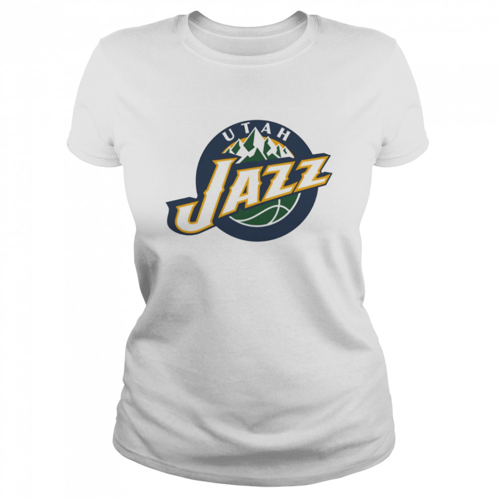 utah jazz logo basketball team shirt classic womens t shirt