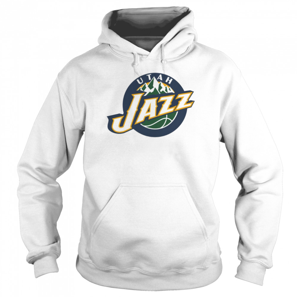 utah jazz logo basketball team shirt unisex hoodie