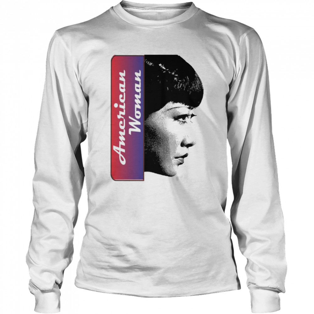 Vintage Anna May Wong American Woman shirt Long Sleeved T-shirt