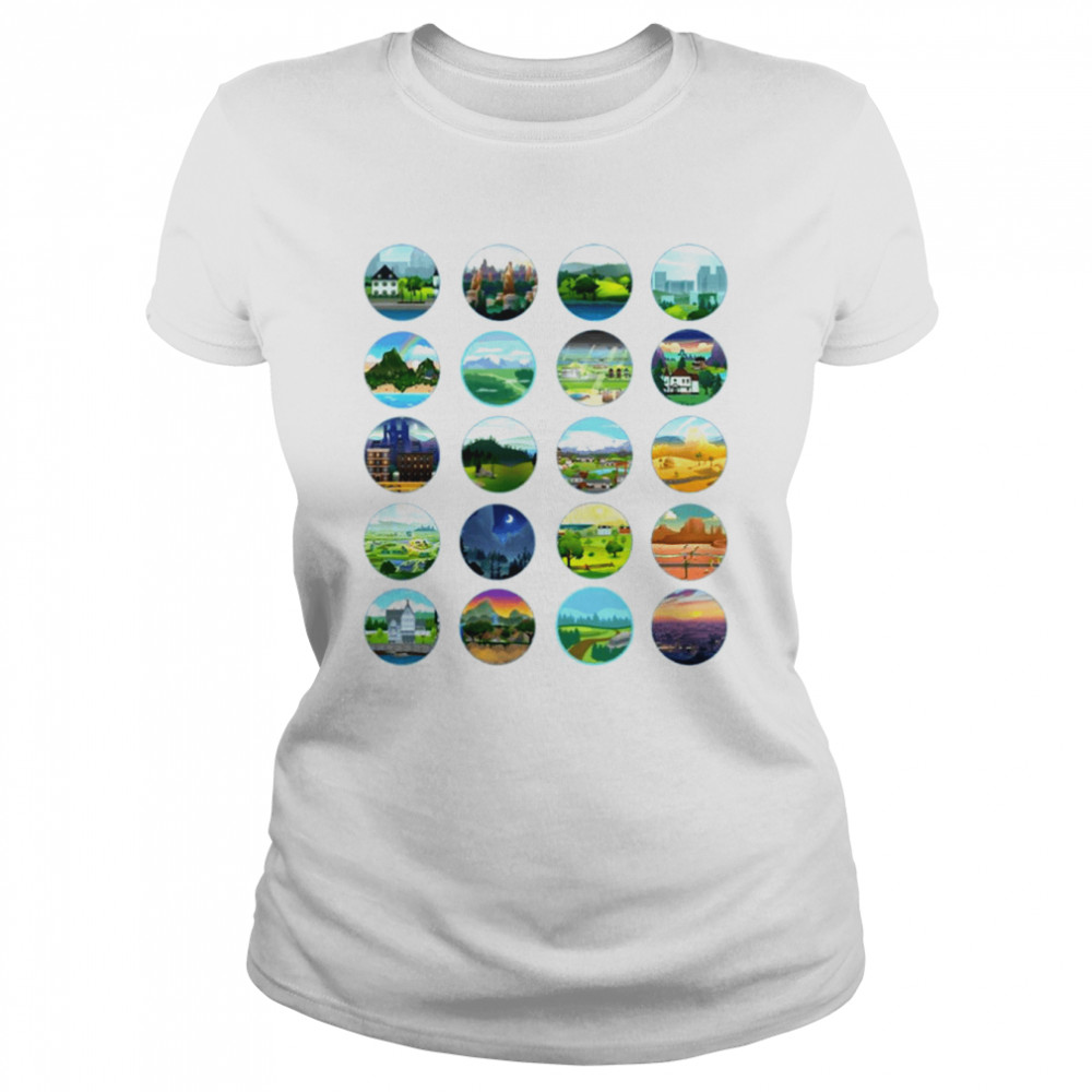 World Buttons Sims 4 shirt Classic Women's T-shirt