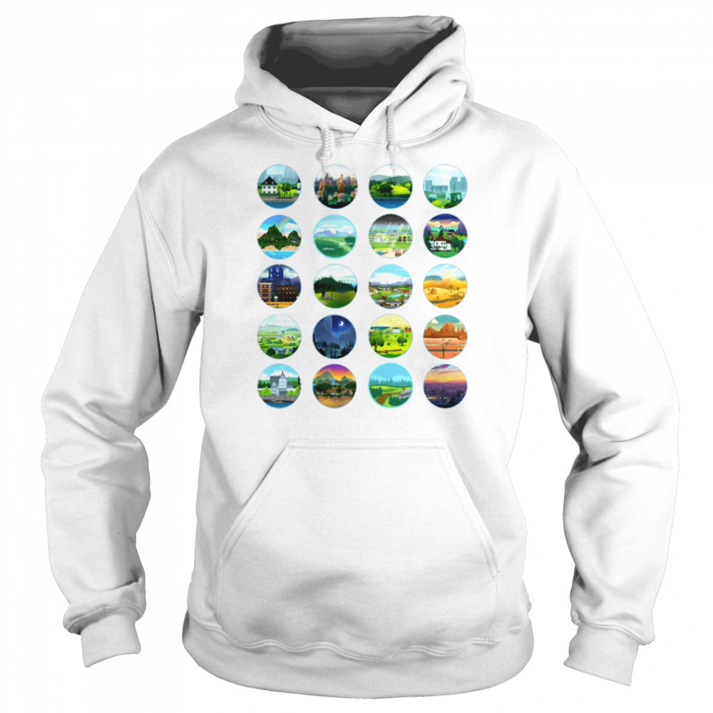 World Buttons Sims 4 shirt Unisex Hoodie
