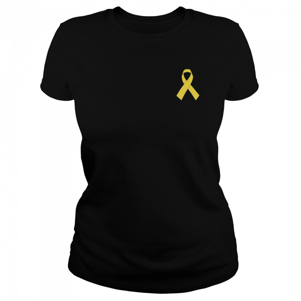 yellow ribbon amber alert shirt classic womens t shirt