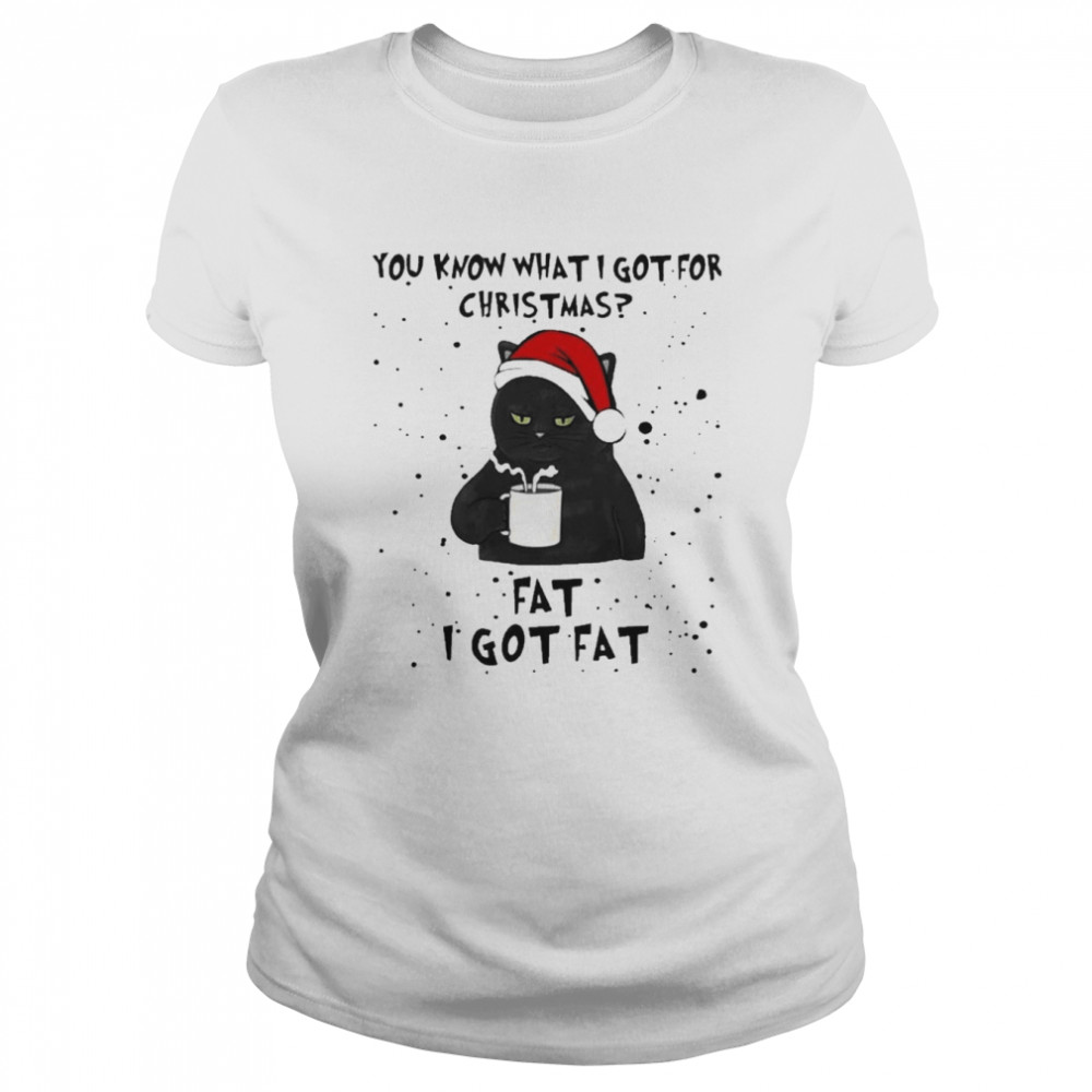 you know what i got for christmas i got fat classic womens t shirt