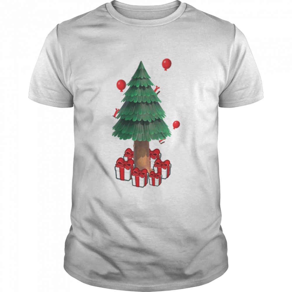 Acnh Xmas Tree And Presents Animal Crossing Christmas shirt Classic Men's T-shirt
