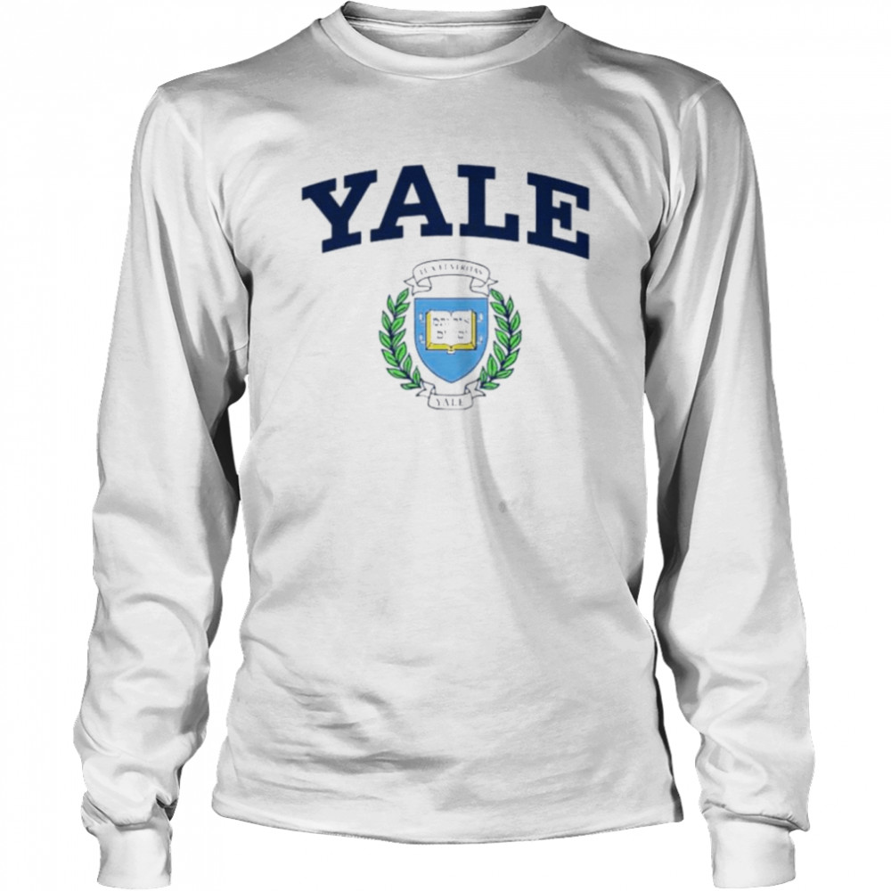 Awesome coat of arms of Yale University logo shirt Long Sleeved T-shirt