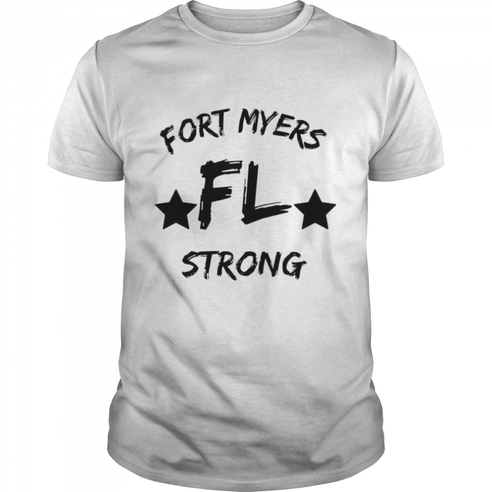 Black Fort Myers Fl Florida Strong shirt Classic Men's T-shirt