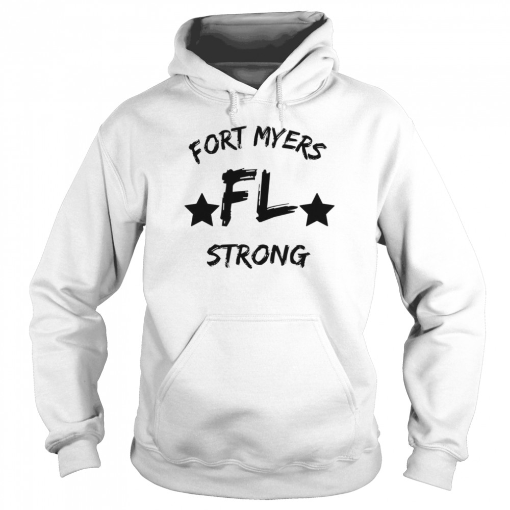 Black Fort Myers Fl Florida Strong shirt Unisex Hoodie