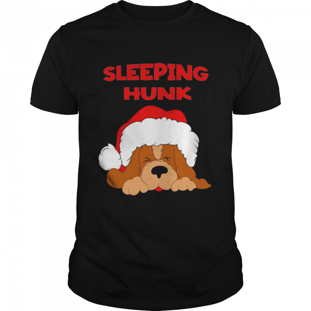 Cute Dug Sleeping Hunk Christmas shirt