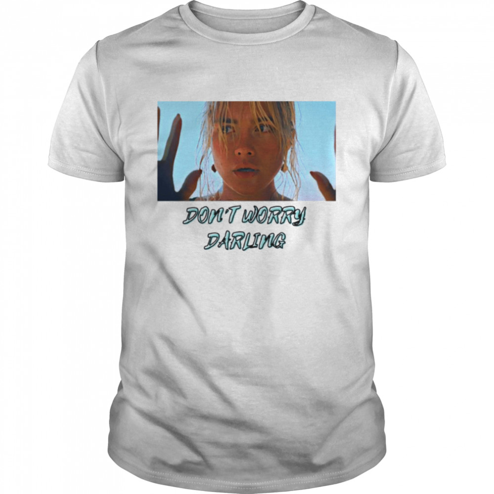 Don’t Worry Darling Florence Pugh Confused shirt