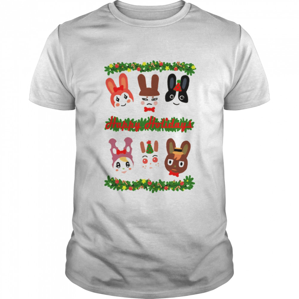 Happy Holidays Animal Crossing Christmas shirt Classic Men's T-shirt