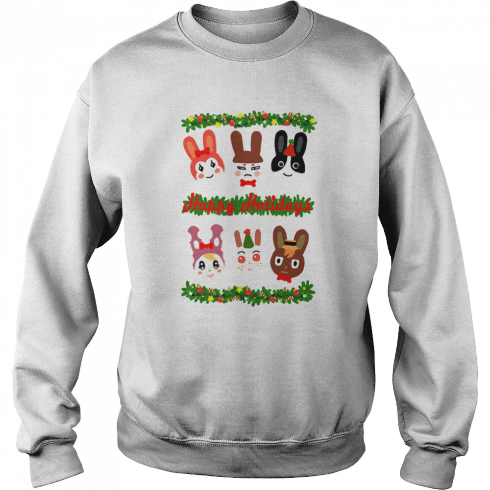 Happy Holidays Animal Crossing Christmas shirt Unisex Sweatshirt