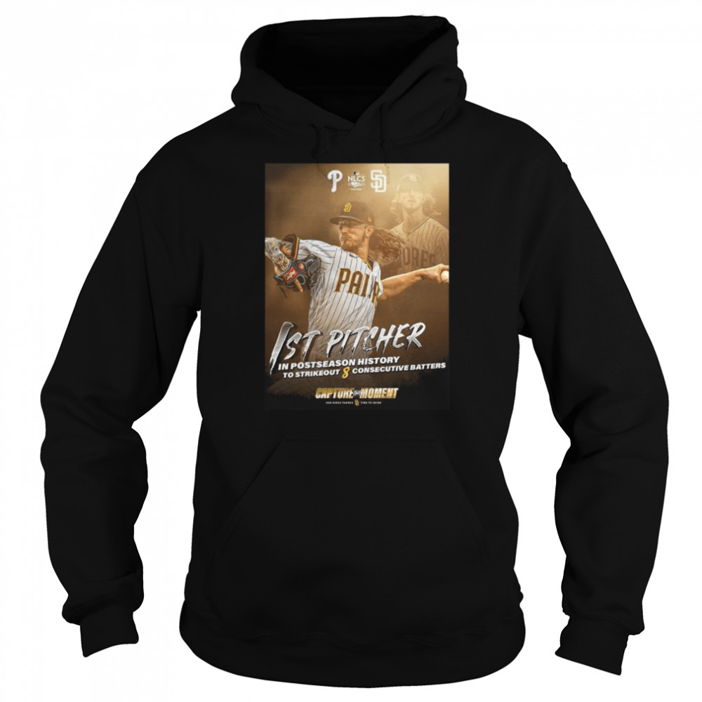 Josh hader of san diego padres making history 1st pitcher in postseason history shirt Unisex Hoodie