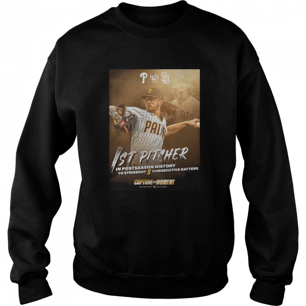 Josh hader of san diego padres making history 1st pitcher in postseason history shirt Unisex Sweatshirt