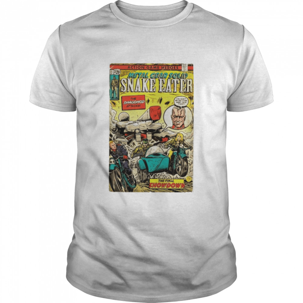 Metal Gear Solid 3 Snake Eater fan art comic book cover shirt Classic Men's T-shirt