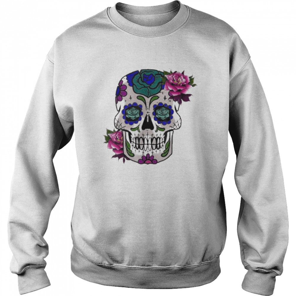 Sugar Skull Day Of The Dead Cool Bone Head Skulls  Unisex Sweatshirt