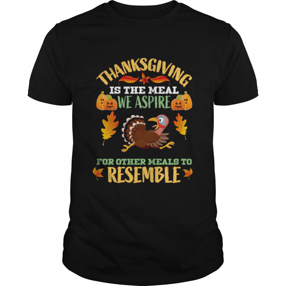 Thanksgiving Is The Meal We Aspire For Other Meals To Resemble Quote shirt Classic Men's T-shirt